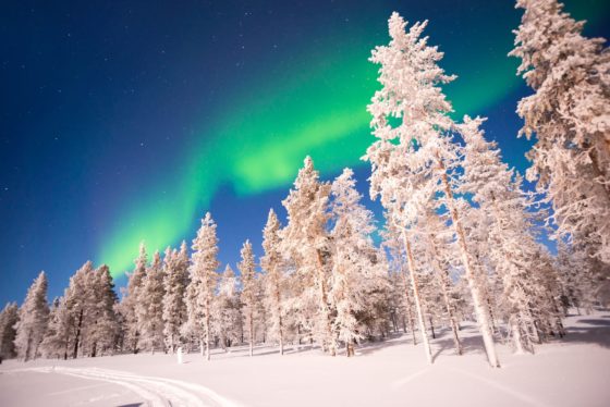 lapponia aurora boreale